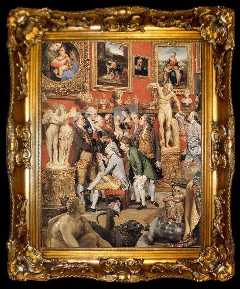 framed  ZOFFANY  Johann The Tribuna of the Uffizi (detail), ta009-2